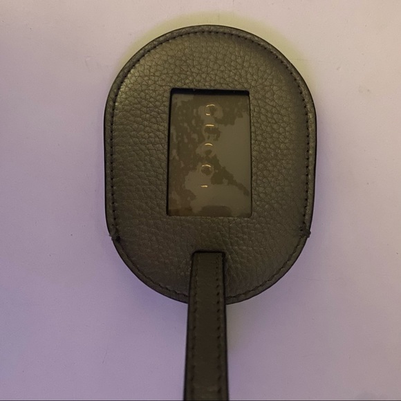 Brand New TWO Auth.Gucci Luggage Tags OLIVE GREEN (read below) - Picture 6 of 15